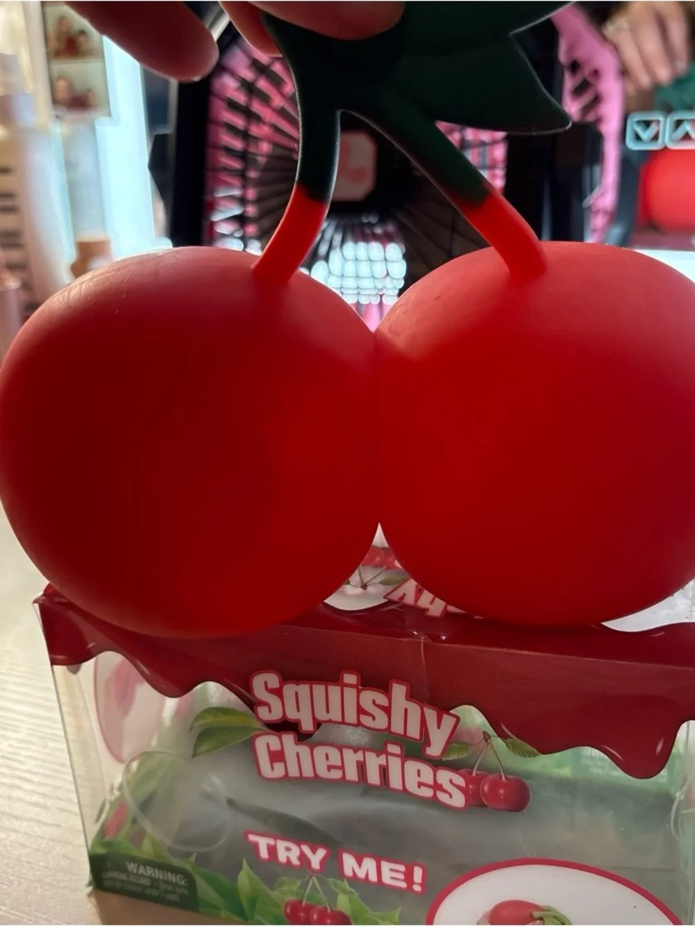 Jumbo squishy double cherries 🍒- Red